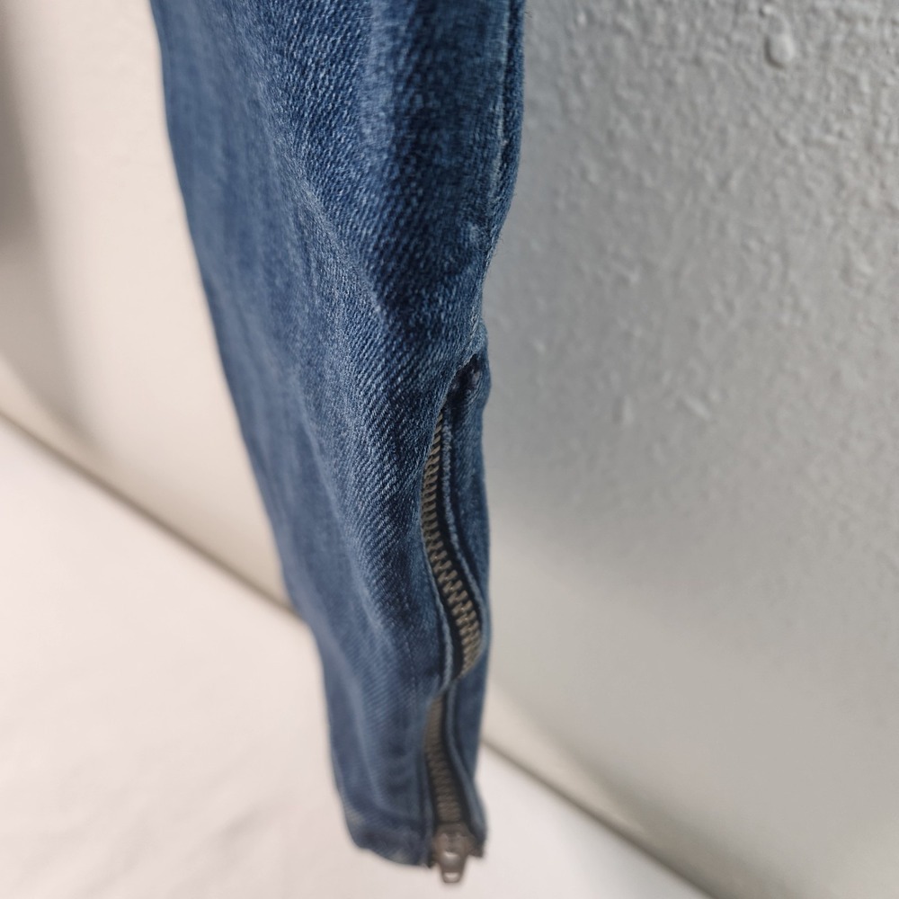 MOTHER Jeans The Looker Crop Zip Graffiti Girl Ankle Jeans Size 29 - Picture 7 of 9